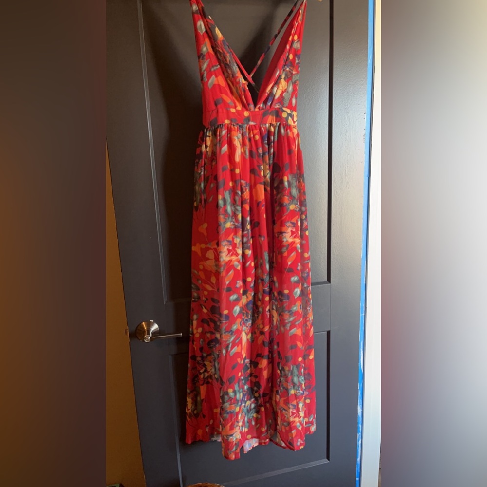 Small dress. Does not have adjustable waist.